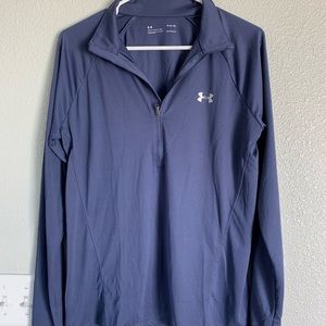 Quarter zip under armor bluish purple